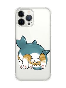 Чохол із потовщеними кутами на iPhone 14 Pro Max :: Котик акула (принт 378)