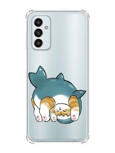 Чохол із потовщеними кутами на Samsung Galaxy M13 4G :: Котик акула (принт 378)