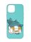 Матовий бірюзовий чохол на Apple iPhone 12 Pro Max :: Котик акула (принт 378)