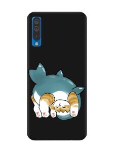 Матовий чорний чохол на Samsung Galaxy A50 (2019) A505/A30s :: Котик акула (принт 378)