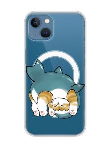 Магнітний чохол на iPhone 13 (6.1) із підтримкою MagSafe :: Котик акула (принт 378)