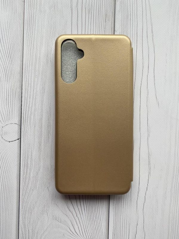 Чохол-книжка з малюнком для Samsung Galaxy A14 5G Золотий :: Поцілунок (принт 33)