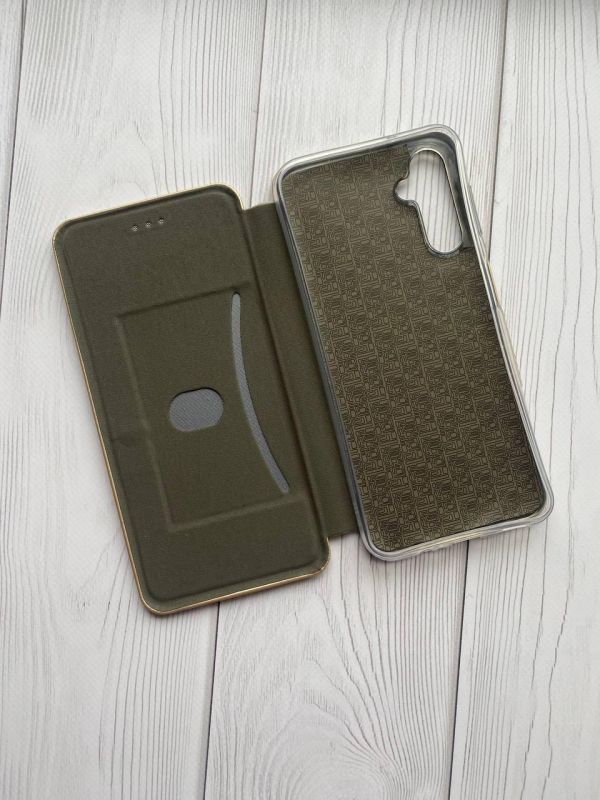 Чохол-книжка з малюнком для Samsung Galaxy A14 5G Золотий :: Поцілунок (принт 33)