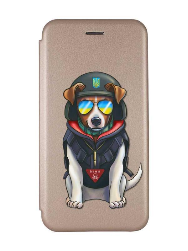 Чохол-книжка з малюнком для Samsung Galaxy A14 5G Золотий :: Пес Патрон (принт 4)