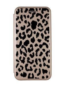 Чохол-книжка з малюнком для Xiaomi Redmi 10C Золотий :: Леопардовий принт (принт 374)