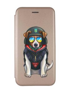 Чохол-книжка з малюнком для Xiaomi Redmi 10C Золотий :: Пес Патрон (принт 4)