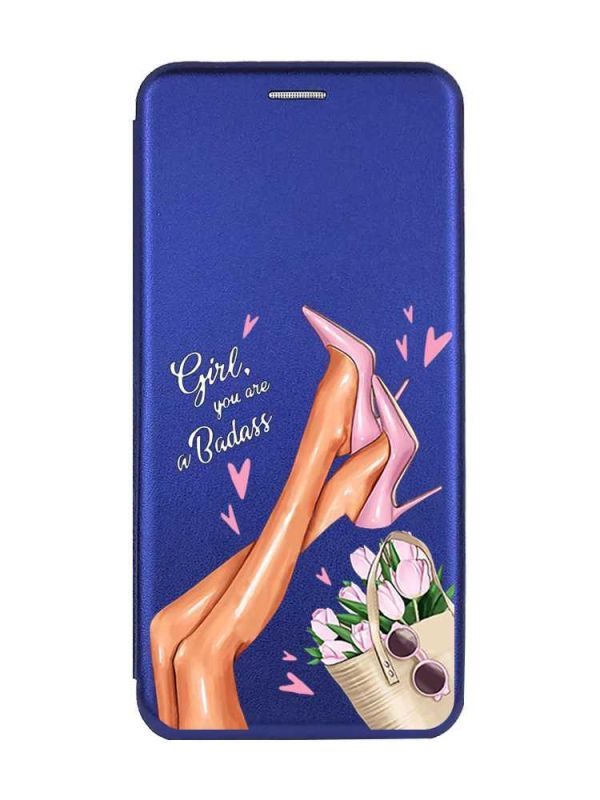 Чохол-книжка з малюнком для Samsung Galaxy A24 (A245) Синій :: Ніжки (принт 62)