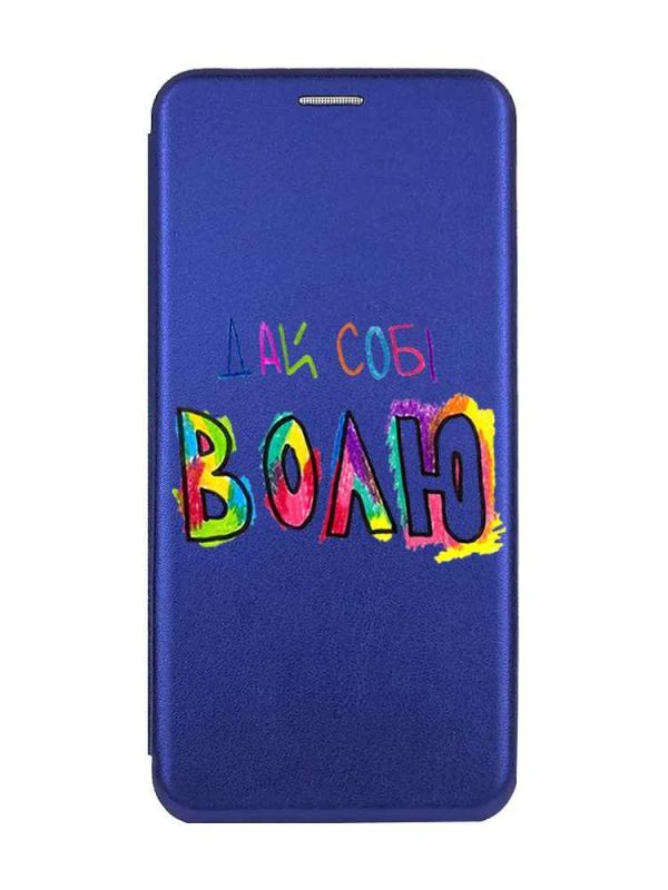 Чохол-книжка з малюнком для Samsung Galaxy A24 (A245) Синій :: Дай собі волю (принт 360)