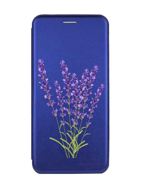 Чохол-книжка з малюнком для Xiaomi Redmi 9A Синій :: Лаванда (принт 28)