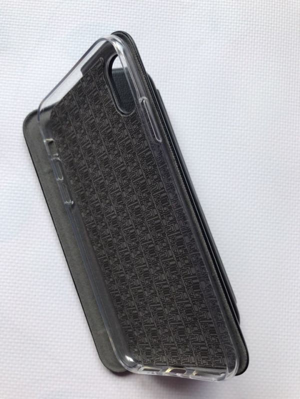 Чохол-книжка з малюнком для iPhone XS MAX Чорний :: Квітковий фон (принт 370)