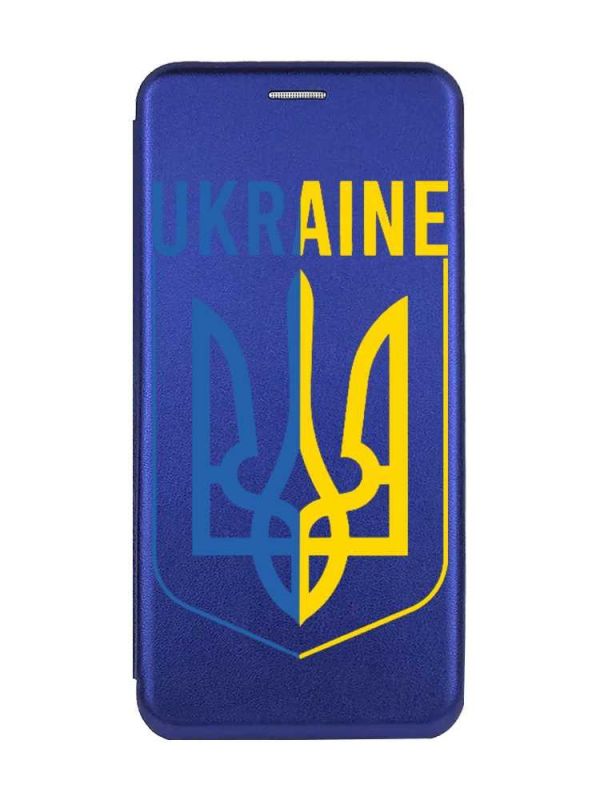 Чохол-книжка з малюнком для Xiaomi Redmi 9A Синій :: Тризуб (принт 254)