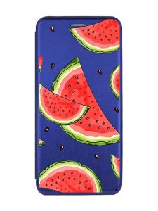 Чохол-книжка з малюнком для Xiaomi Redmi 9A Синій :: Скибки кавуна (принт 342)