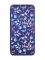 Чохол-книжка з малюнком для Xiaomi Redmi 9A Синій :: Квітковий фон (принт 370)