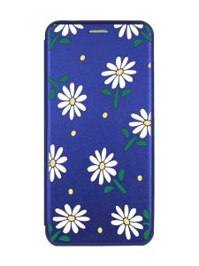 Чохол-книжка з малюнком для Xiaomi Redmi Note 13 4G Синій :: Ромашки (принт 368)