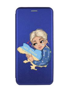 Чохол-книжка з малюнком для Xiaomi Redmi Note 13 4G Синій :: Моя Україна (принт 24)