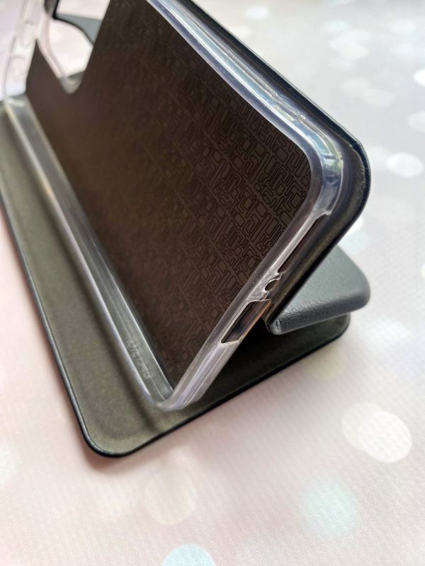 Чохол-книжка з малюнком для Xiaomi Redmi Note 13 4G Чорний :: Соти 3D (принт 357)