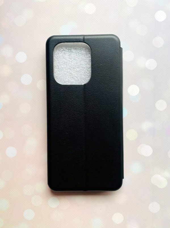 Чохол-книжка з малюнком для Xiaomi Redmi Note 13 4G Чорний :: Соняхи (принт 81)