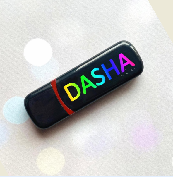 Іменна флешка з логотипом на 64GB (дизайн 35)