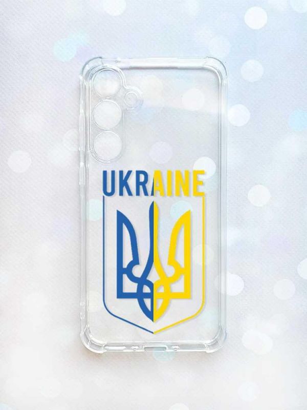 Чохол з потовщеними кутами на Samsung Galaxy A35 (A356) :: Тризуб (принт 254)