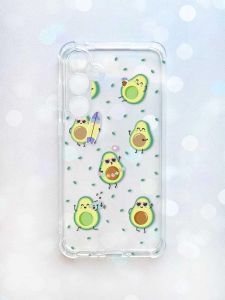Чохол з потовщеними кутами на Samsung Galaxy A35 (A356) :: Авокадо на відпочинку (принт 302)