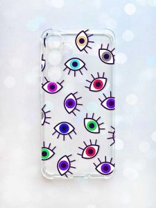 Чохол з потовщеними кутами на Samsung Galaxy A35 (A356) :: Різнокольорові очі (принт 336)