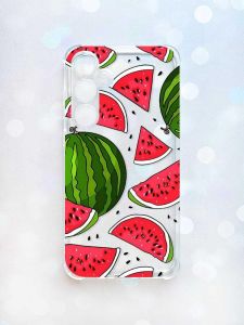 Чохол з потовщеними кутами на Samsung Galaxy A35 (A356) :: Кавуни (принт 341)