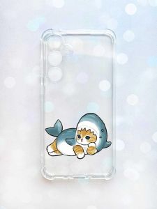 Чохол з потовщеними кутами на Samsung Galaxy A35 (A356) :: Котик акула (принт 355)