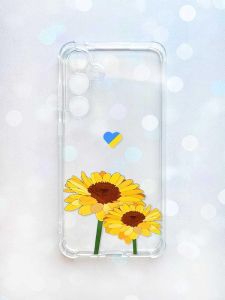 Чохол з потовщеними кутами на Samsung Galaxy A35 (A356) :: Жовті квіти (принт 364)