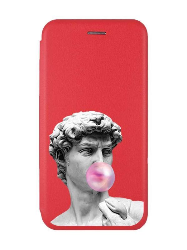 Чохол-книжка з малюнком для Xiaomi Redmi 12 Червоний :: Скульптура (принт 352)