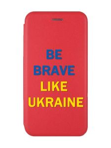 Чохол-книжка з малюнком для Xiaomi Redmi 12 Червоний :: Сміливість (принт 5)