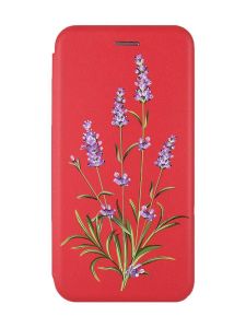 Чохол-книжка з малюнком для Xiaomi Redmi 12C Червоний :: Гілочки лаванди (принт 266)