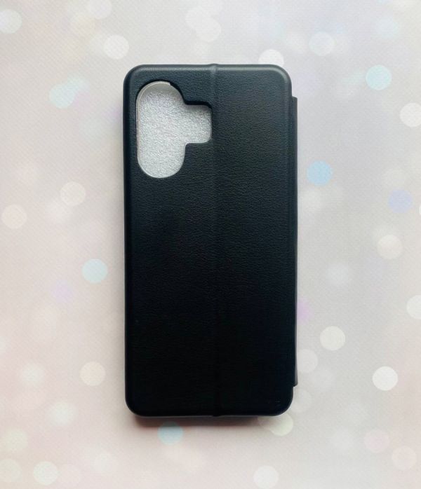 Чохол-книжка з малюнком для Xiaomi Redmi 13C/Poco C65 Чорний :: Кавуни (принт 341)