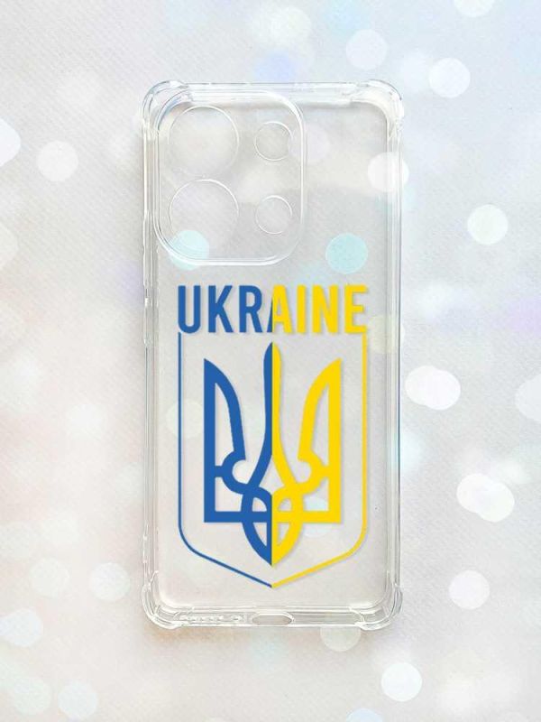 Чохол з потовщеними кутами на Xiaomi Redmi Note 13 4G :: Тризуб (принт 254)