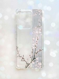 Чохол з потовщеними кутами на Xiaomi Redmi Note 13 4G :: Квітуча сакура (принт 285)
