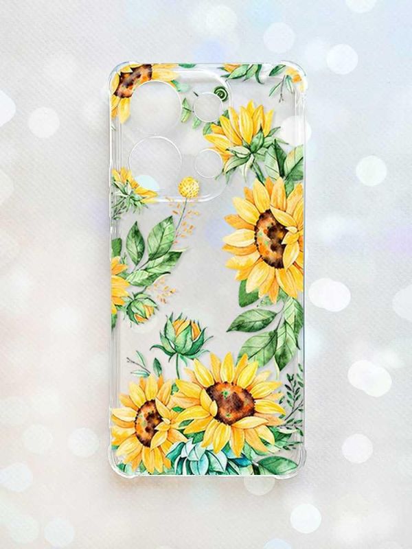Чохол з потовщеними кутами на Xiaomi Redmi Note 13 4G :: Соняхи (принт 288)