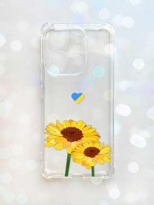 Чохол з потовщеними кутами на Xiaomi Redmi Note 13 4G :: Жовті квіти (принт 364)