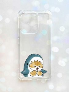 Чохол з потовщеними кутами на Xiaomi Redmi Note 13 4G :: Котик Акула (принт 376)