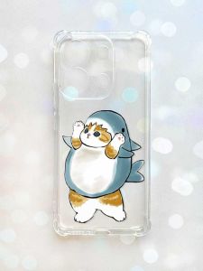 Чохол з потовщеними кутами на Xiaomi Redmi Note 13 4G :: Котик акула (принт 379)