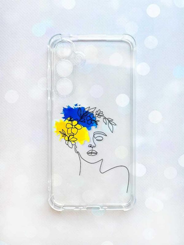 Чохол з потовщеними кутами на Samsung Galaxy A35 (A356) :: Українка Арт (принт 3)