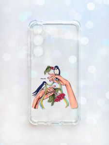 Чохол з потовщеними кутами на Samsung Galaxy A35 (A356) :: Ластівки (принт 15)