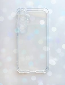 Прозорий силіконовий чохол з потовщеними кутами на Samsung Galaxy S23 FE