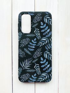 Матовий чохол на Samsung Galaxy A14 5G Чорний :: Рослинний фон (принт 276)