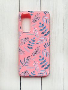 Матовий чохол на Samsung Galaxy M54 Рожевий :: Рослинний фон (принт 276)