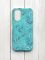 Матовий чохол на Xiaomi Redmi 9T Бірюзовий :: Рослинний фон (принт 276)