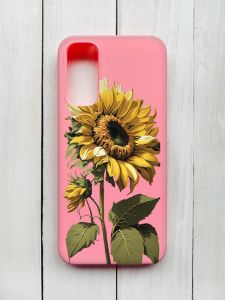 Матовий чохол на Samsung Galaxy A14 5G Рожевий :: Соняшник (принт 274)