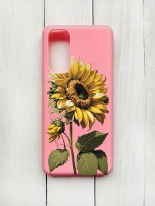 Матовий чохол на Samsung Galaxy M54 Рожевий :: Соняшник (принт 274)