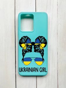 Матовий чохол на Xiaomi Redmi Note 12 Бірюзовий :: Українська дівчина (принт 113)