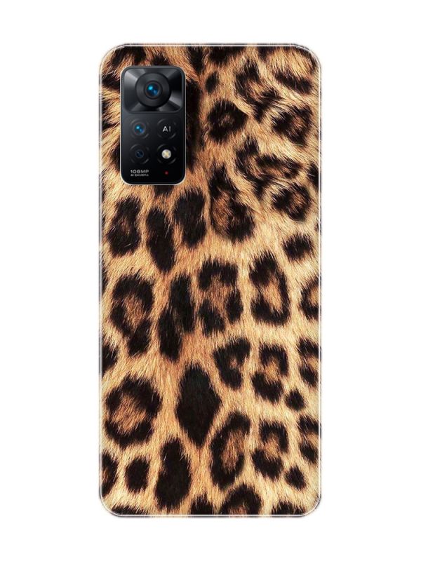 Матовий чохол на Xiaomi Redmi Note 11 Pro :: Леопардовий дизайн (принт 383)