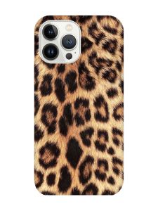 Матовий чохол із захистом камери на iPhone 14 Pro Max :: Леопардовий дизайн (принт 383)