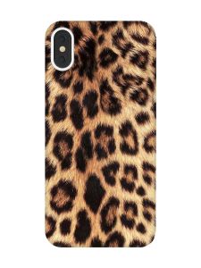 Матовий чохол на iPhone X / XS :: Леопардовий дизайн (принт 383)